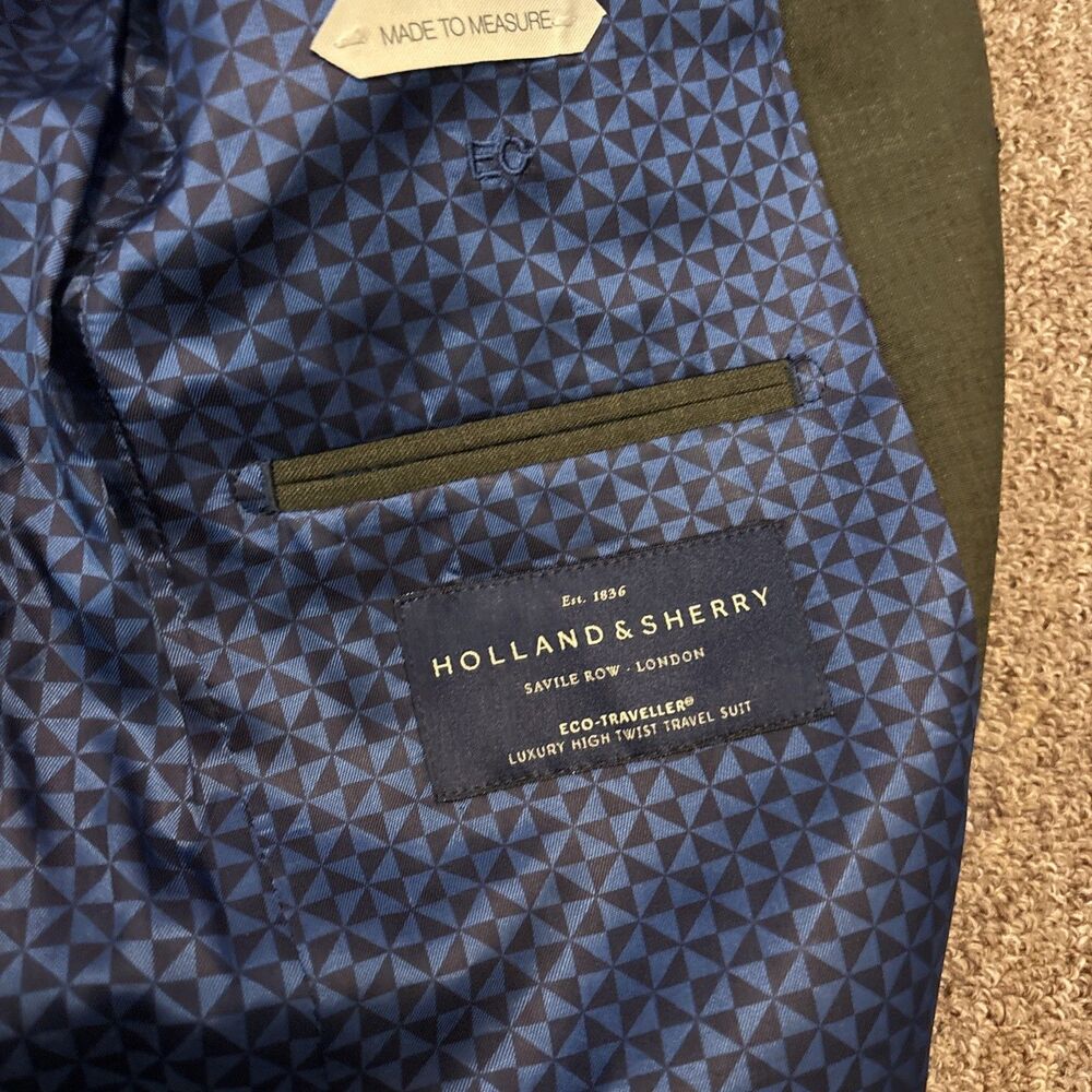 SUITSUPPLY Lazio Green Wool Blazer Sport Coat Jacket 32R Plus Pants 31x31 - Picture 12 of 16
